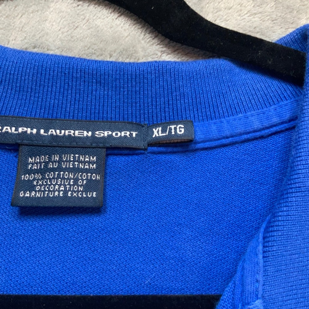 Ralph Lauren Sport Blue Pique Polo Dress XL Lime Green Pony Logo Mini Dress - Picture 3 of 6